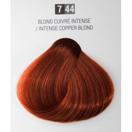 Intense Copper Blond N°744 - HAIR CREAM COLOURINGS WITH ORGANIC ALOE VERA